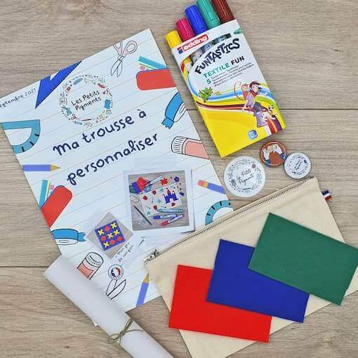 customisation textile enfant trousse