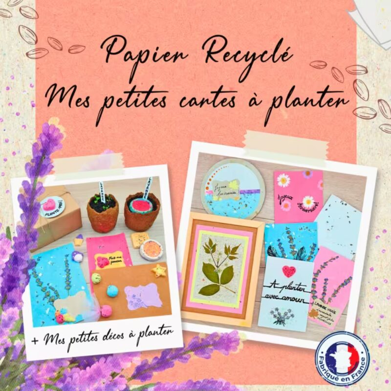 Kit DIY Cartes à Planter – Papier recyclé à semer