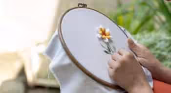 tambour a broder macrame