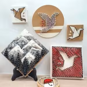 idee creative fete des meres string art box initiation string art